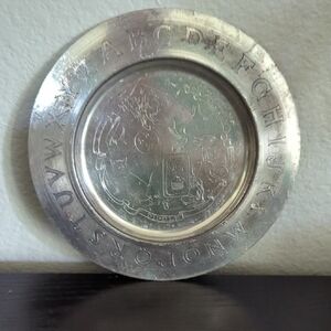 Vintage WM Rogers Silver Alphabet Decorative Plate